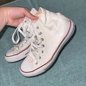 White Hightop Converse